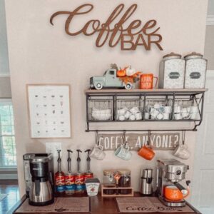 Ξύλινη Διακοσμητική Πινακίδα Coffee Bar