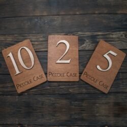 Ξύλινη Πινακίδα Αρίθμησης Δωματίου για Ξενοδοχείο ή Πανσιόν με Λογότυπο &euro;10,99