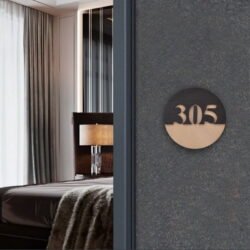 Ξύλινη Πινακίδα Αρίθμησης Δωματίου για Ξενοδοχείο ή Πανσιόν 3 €9,99