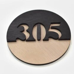 Ξύλινη Πινακίδα Αρίθμησης Δωματίου για Ξενοδοχείο ή Πανσιόν 4 €9,99