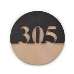 Ξύλινη Πινακίδα Αρίθμησης Δωματίου για Ξενοδοχείο ή Πανσιόν 2 €9,99