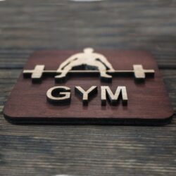 Ξύλινη Πινακίδα για το Γυμναστήριο 3 Ξύλινη Πινακίδα για το Γυμναστήριο €9,99