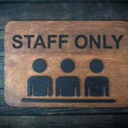 Ξύλινη Πινακίδα Staff Only &euro;16,99