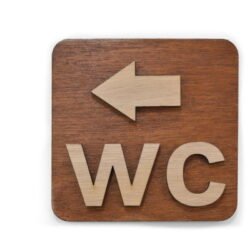 Ξύλινη Πινακίδα Μπάνιου WC &euro;9,99