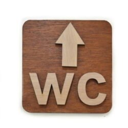Ξύλινη Πινακίδα Μπάνιου WC &euro;9,99