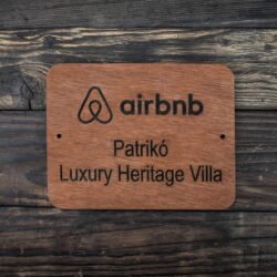 Ξύλινη Πινακίδα Airbnb για τη Σήμανση Καταλύματος - Image 12
