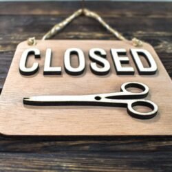 Πινακίδα για Κουρείο Open/Closed &euro;21,99