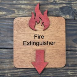 Ξύλινη Πινακίδα για Πυροσβεστήρα 2 Ξύλινη Πινακίδα για Πυροσβεστήρα