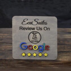 Ξύλινη Πινακίδα NFC Tap to Review με Λογότυπο &euro;29,90