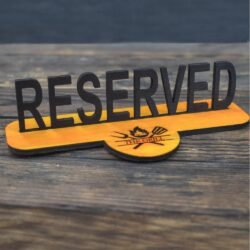 Πινακίδα για Τραπέζι Εστιατορίου Reserved &euro;9,99