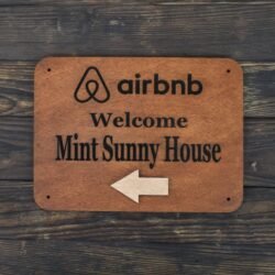 Ξύλινη Πινακίδα Airbnb για τη Σήμανση Καταλύματος - Image 10