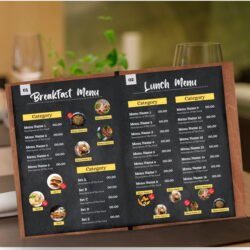 Ξύλινο μενού εστιατορίου &euro;26,95