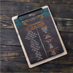 Ξύλινος Πίνακας Μενού Clipboard &euro;9,99