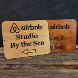 Ξύλινη Πινακίδα Airbnb για τη Σήμανση Καταλύματος - Image 6