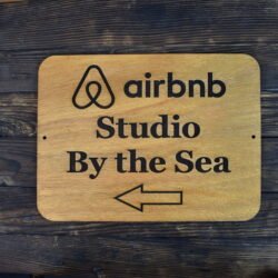 Ξύλινη Πινακίδα Airbnb για τη Σήμανση Καταλύματος - Image 15