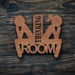 Ξύλινη Πινακίδα για το Μπάνιο