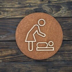 Ξύλινη Πινακίδα Baby Station 2 Ξύλινη Πινακίδα Baby Station