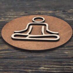 Ξύλινη Πινακίδα Γιόγκα 3 Ξύλινη Πινακίδα Γιόγκα €9,99