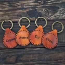 δερμάτινο μπρελόκ με χάραξη &euro;13,99