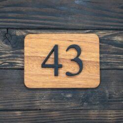 Ξύλινη Πινακίδα Αρίθμησης Δωματίων &euro;10,99