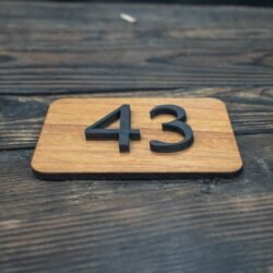 Ξύλινη Πινακίδα Αρίθμησης Δωματίων &euro;10,99