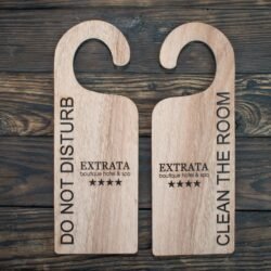 Ξύλινη Πινακίδα Do Not Disturb για Ξενοδοχεία