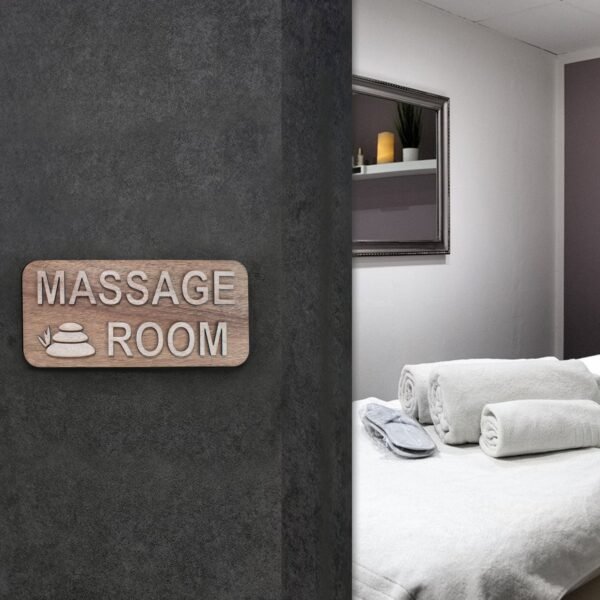 Ξύλινη Πινακίδα Massage Room - Image 3