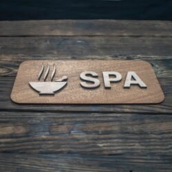 Ξύλινη Πινακίδα Spa &euro;13,99