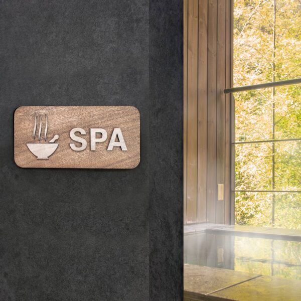 Ξύλινη Πινακίδα Spa - Image 3