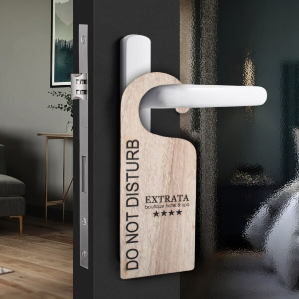 Ξύλινη Πινακίδα Do Not Disturb για Ξενοδοχεία - Image 2