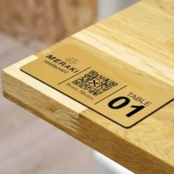 Πινακίδα Plexiglass Χρυσό Μαύρο με Χάραξη της Επιλογής σας