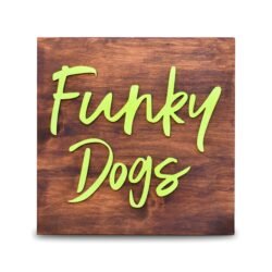 Ξύλινη Πινακίδα με Επικολλημένα Γράμματα