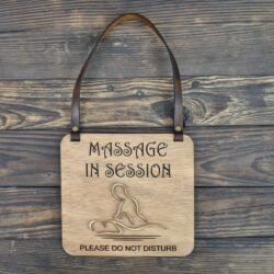 Ξύλινη Πινακίδα Massage in Session για Χώρο Μασάζ 3 Ξύλινη Πινακίδα Massage in Session για Χώρο Μασάζ €24,99