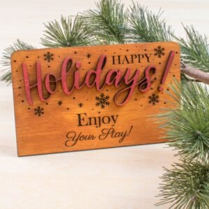 Πινακίδα Καλωσορίσματος Happy Holidays